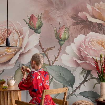 Dekor fotótapéta Pasztell rózsák