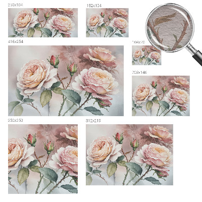 Dekor fotótapéta Pasztell rózsák