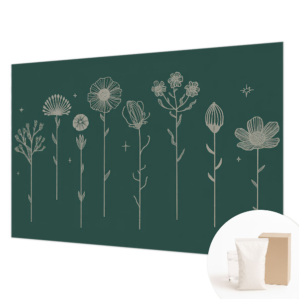 Dekoratív fotótapéta nappaliba Finom virágok