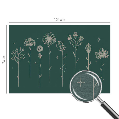 Dekoratív fotótapéta nappaliba Finom virágok