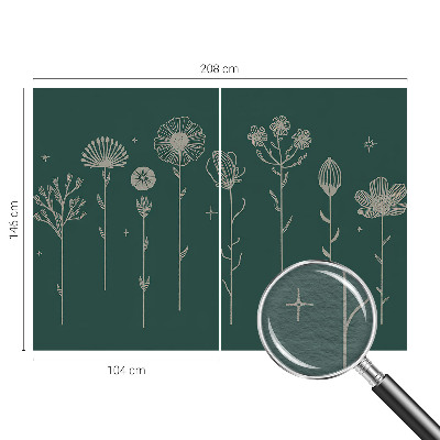 Dekoratív fotótapéta nappaliba Finom virágok