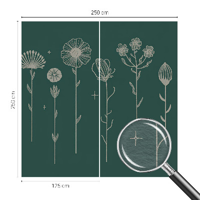 Dekoratív fotótapéta nappaliba Finom virágok