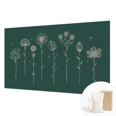 Dekoratív fotótapéta nappaliba Finom virágok