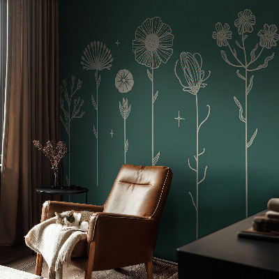 Dekoratív fotótapéta nappaliba Finom virágok