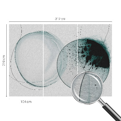 Óriás fotótapéta Zöld körök