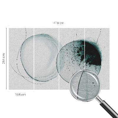 Óriás fotótapéta Zöld körök