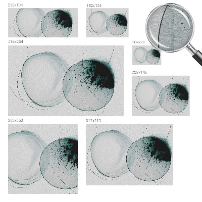 Óriás fotótapéta Zöld körök