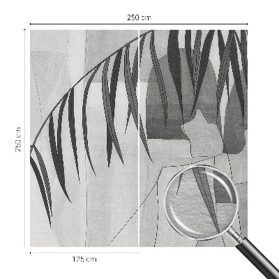 Vlies fotótapéta falra Absztrakt pálmafa