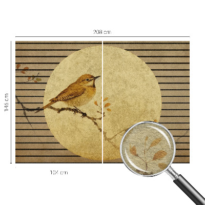 Nyomtatott vlies fotótapéta Harmónia madár