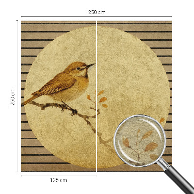 Nyomtatott vlies fotótapéta Harmónia madár