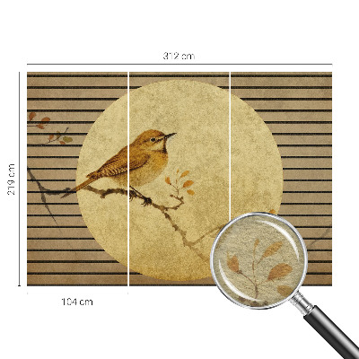 Nyomtatott vlies fotótapéta Harmónia madár