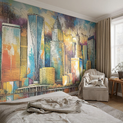 Fotótapéta hálószobába Városi panoráma