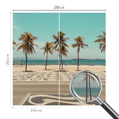 Dekor fotótapéta Pálmafás strand