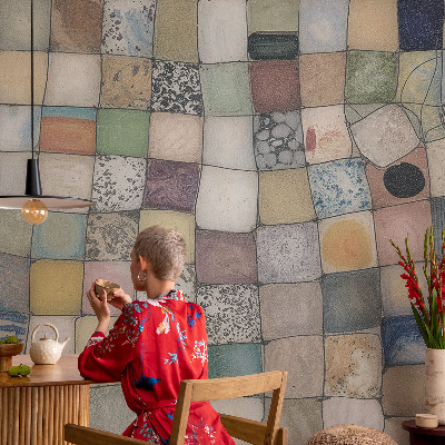 Prémium vlies fotótapéta Színes mozaik