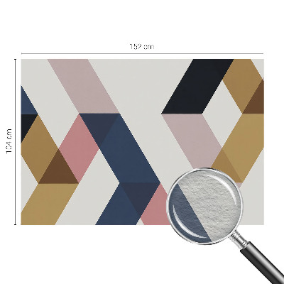 Fotótapéta méretre nappaliba Színes rombuszok