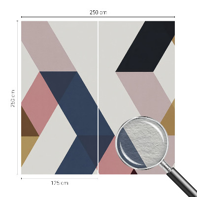 Fotótapéta méretre nappaliba Színes rombuszok