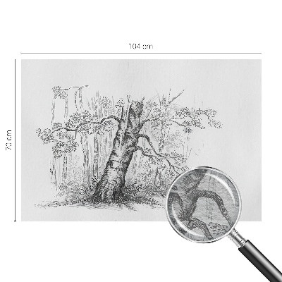 Vlies fotótapéta falra Erdei fa