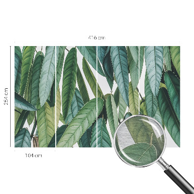 Vlies fotótapéta nappaliba Természetes levelek