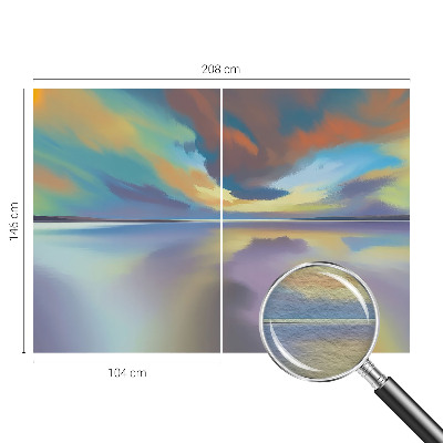 Fotótapéta Szivárványos naplemente