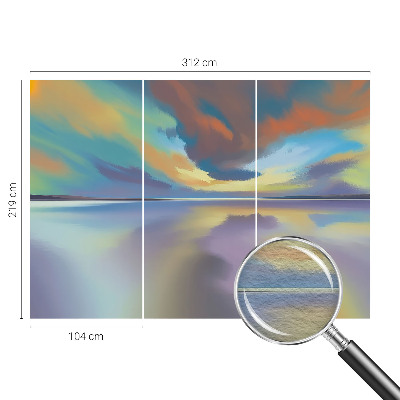 Fotótapéta Szivárványos naplemente