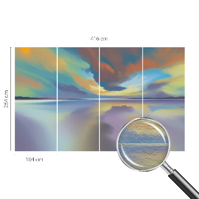 Fotótapéta Szivárványos naplemente