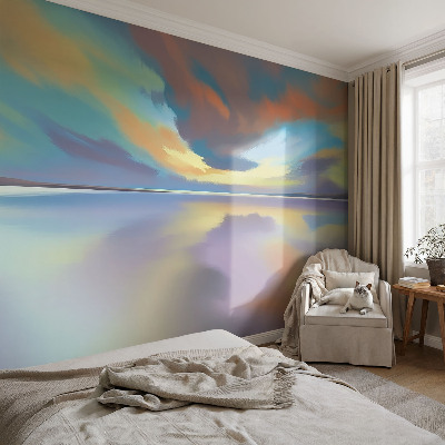 Fotótapéta Szivárványos naplemente