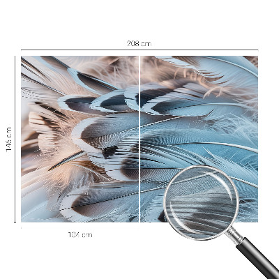 Modern fotótapéta méretre Kék tollak