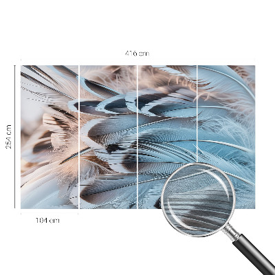 Modern fotótapéta méretre Kék tollak