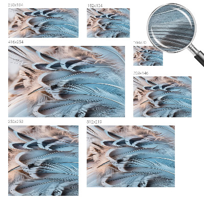 Modern fotótapéta méretre Kék tollak