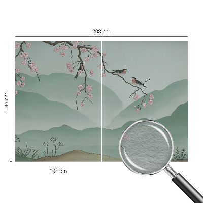 Vlies alapú fotótapéta Japán szerenád