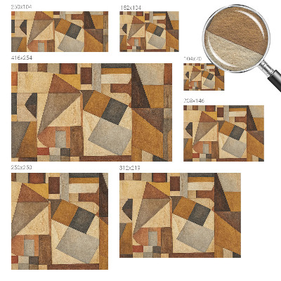 Fotótapéta hálószobába Geometriai absztrakció