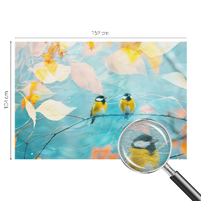 Fotótapéta méretre nappaliba Tavaszi madarak