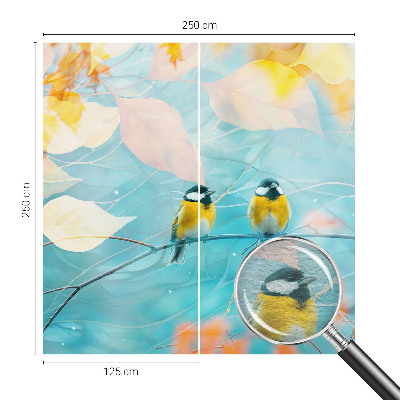 Fotótapéta méretre nappaliba Tavaszi madarak