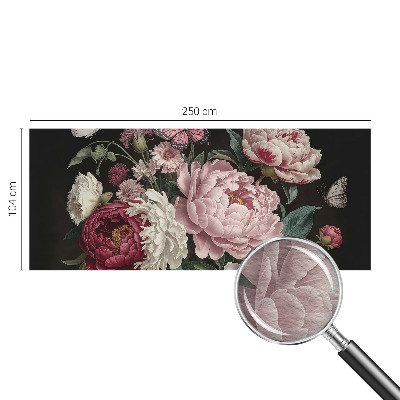 Óriás fotótapéta Pünkösdi rózsák és pillangók