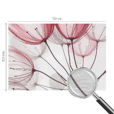 Nyomtatott vlies fotótapéta Virágos sziluettek