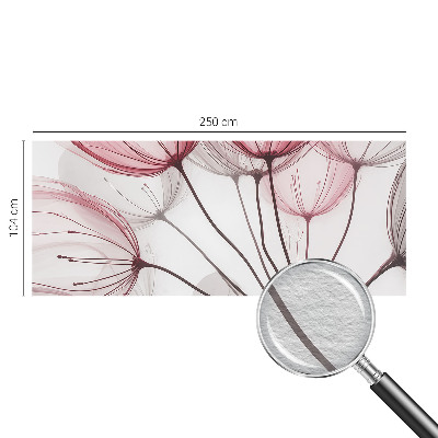 Nyomtatott vlies fotótapéta Virágos sziluettek