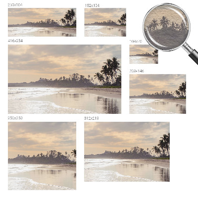 Fotótapéta méretre nappaliba Strand reggel