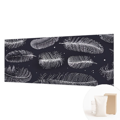 Dekoratív fotótapéta nappaliba Finom tollak