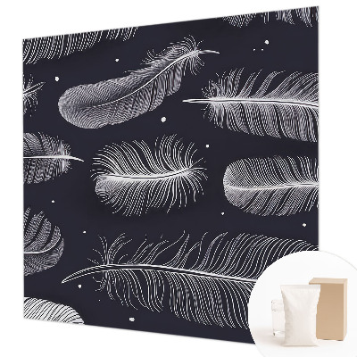 Dekoratív fotótapéta nappaliba Finom tollak