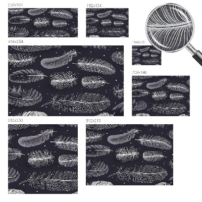 Dekoratív fotótapéta nappaliba Finom tollak