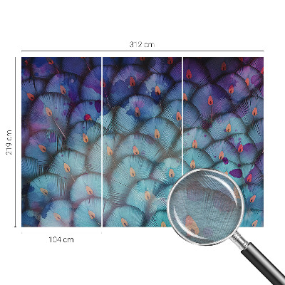 Fotótapéta méretre hálószobába Színes tollak