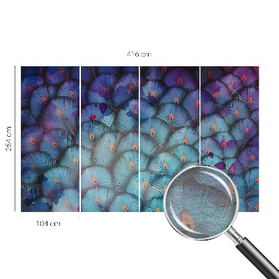 Fotótapéta méretre hálószobába Színes tollak