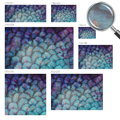 Fotótapéta méretre hálószobába Színes tollak