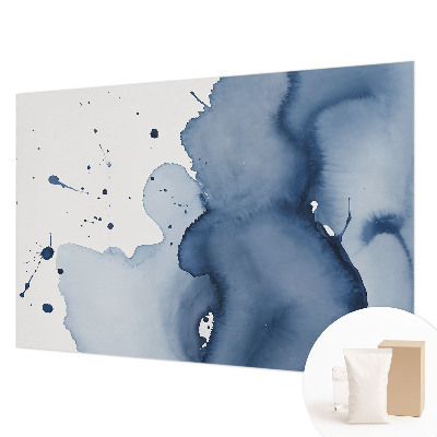 Dekoratív fotótapéta nappaliba Sötétkék fröccsenések