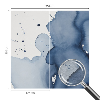 Dekoratív fotótapéta nappaliba Sötétkék fröccsenések