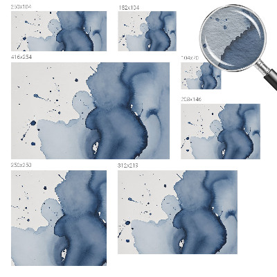 Dekoratív fotótapéta nappaliba Sötétkék fröccsenések