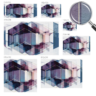Vlies fotótapéta Geometriai kockák