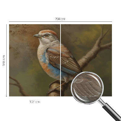 Vlies fotótapéta hálószobába Madárportré