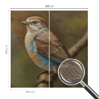 Vlies fotótapéta hálószobába Madárportré