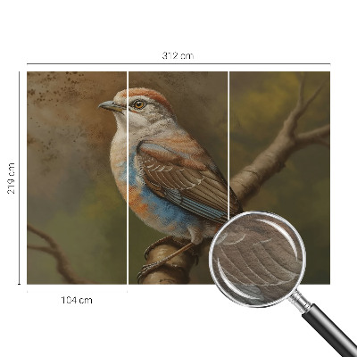 Vlies fotótapéta hálószobába Madárportré